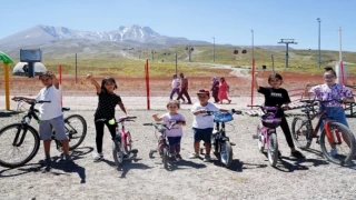 Kayseri Erciyes’te bisiklet ve aktivite parkı sezonu açıldı